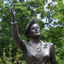 Another version of this statue is to be found on the lawn in front of the Norwegian embassy in Washington D.C. &#150; erected as a tribute to The Crown Princess&#146;s efforts on behalf of Norway in USA during World War II. Photo: Liv Osmundsen, The Royal Court.
